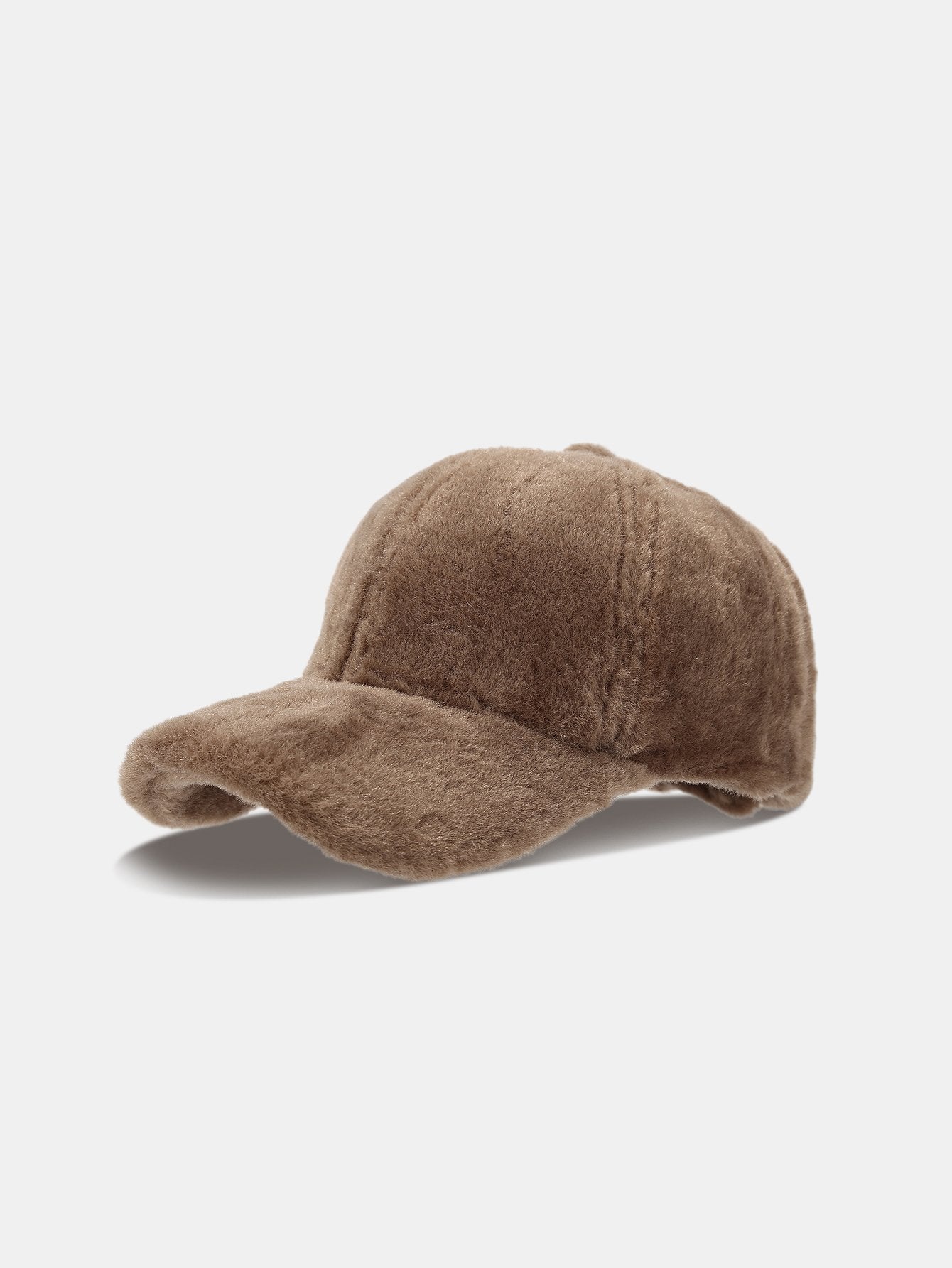Faux Rabbit Fur Plush Warm Baseball Cap