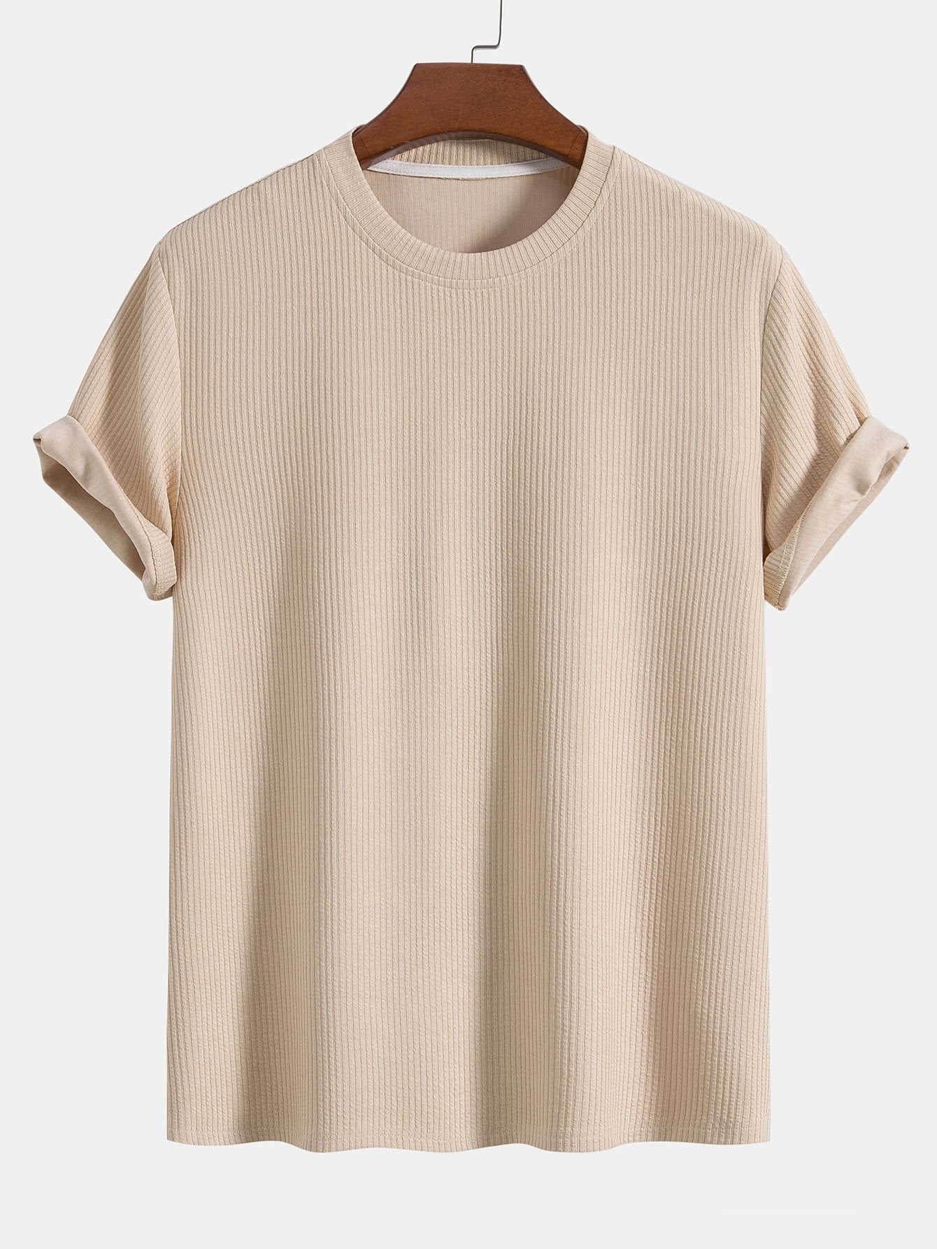Knitted Ribbed T-Shirt