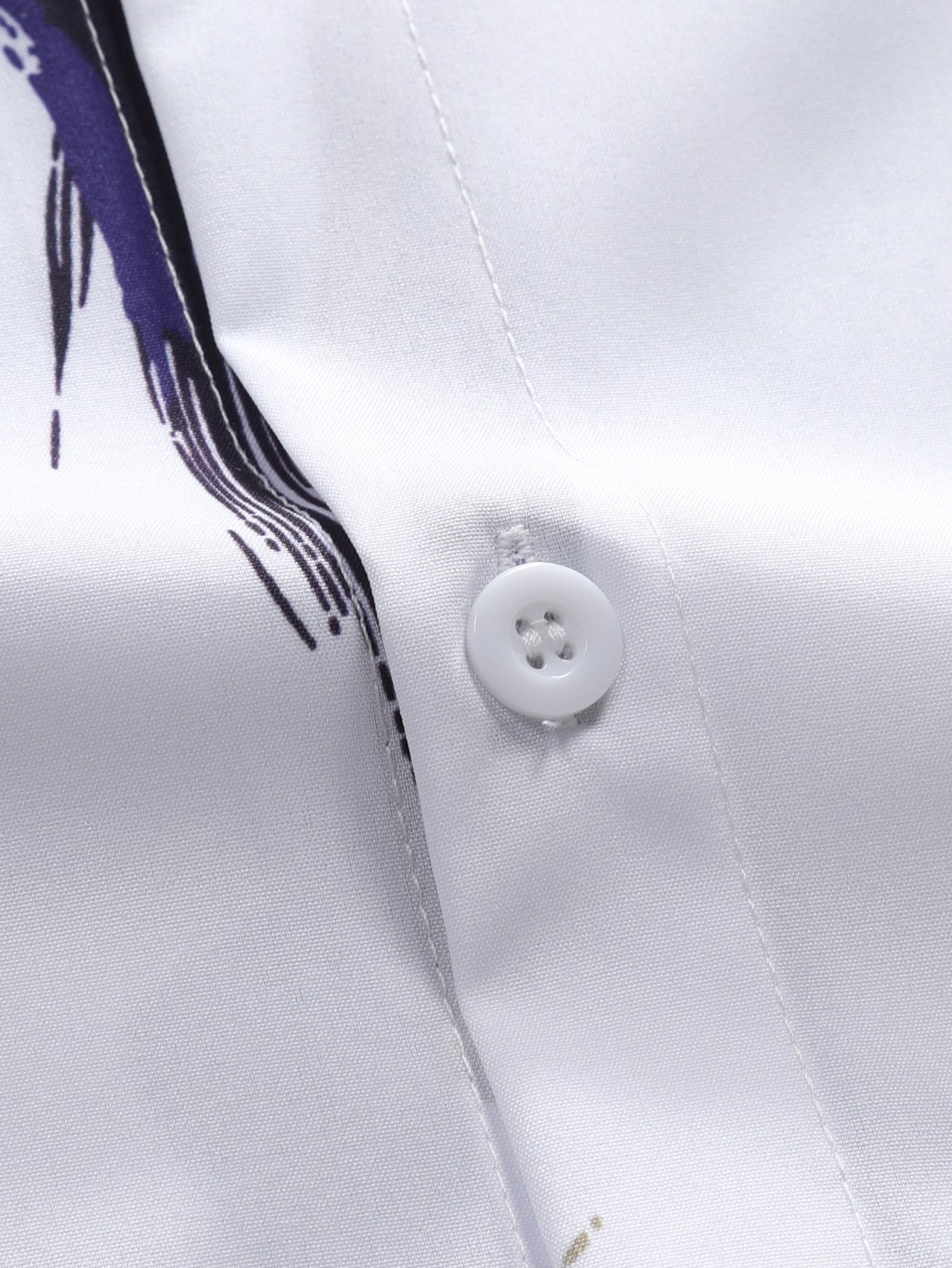 Brushstroke Print Button Up Shirt