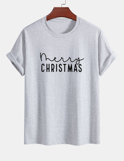 Regular Fit Christmas Print Cotton T-Shirt