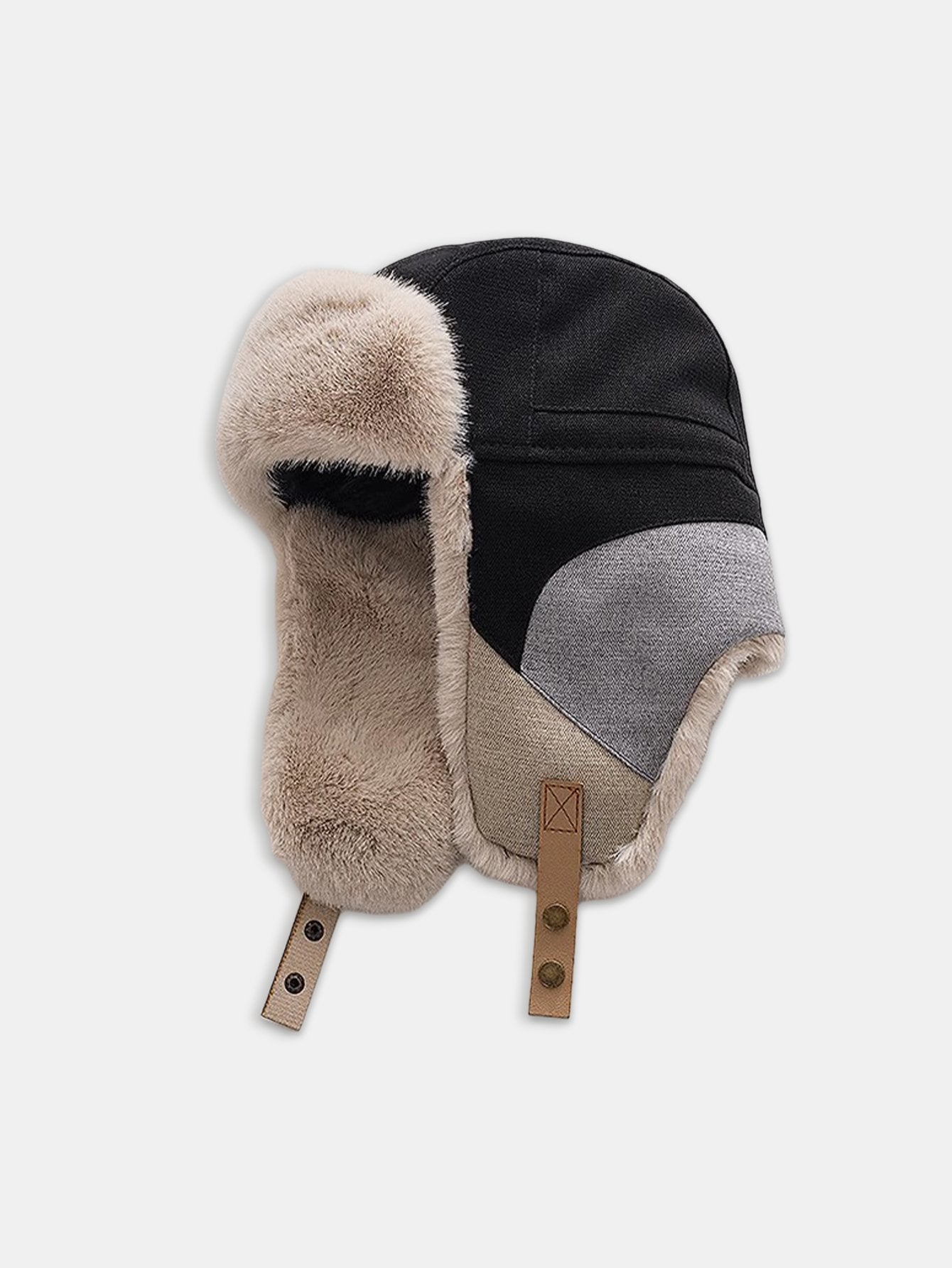 Patchwork Windproof Warm Trooper Trapper Hat