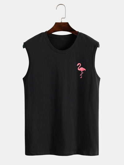 Flamingo Print Tank Top