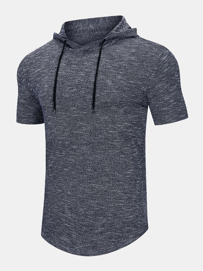 Slim Fit Knit Hooded Sweater