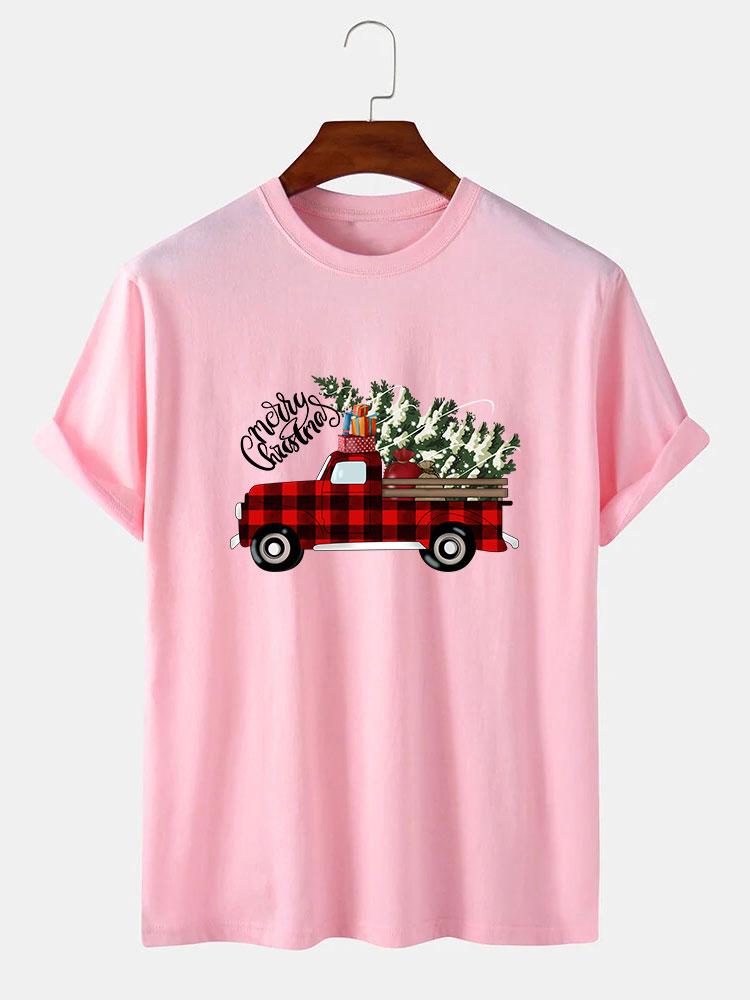 Christmas Truck Print T-Shirt