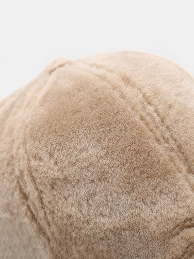 Faux Rabbit Fur Plush Warm Baseball Cap