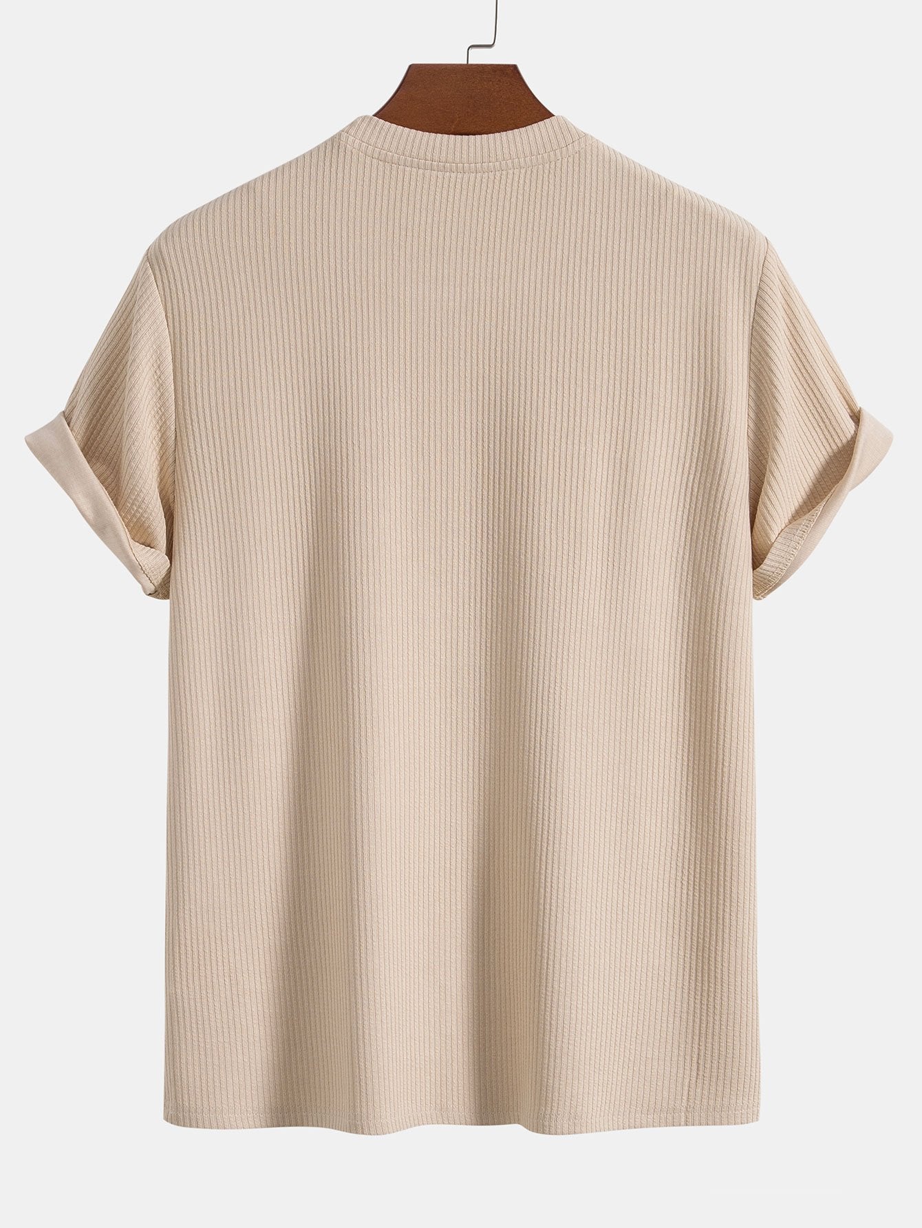 Knitted Ribbed T-Shirt