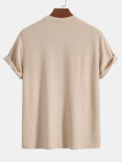 Knitted Ribbed T-Shirt