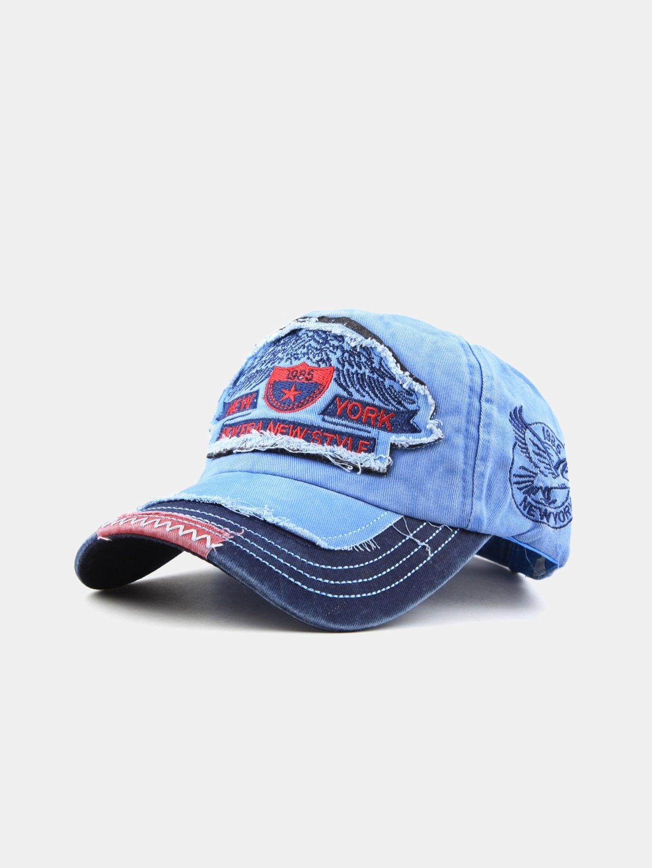 New York Patch Washed Distressed Baseball Cap