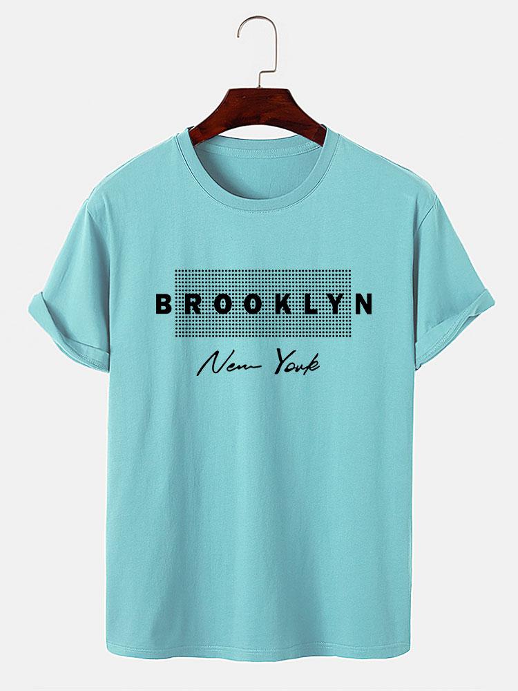 Brooklyn New York Dot Print T-Shirt
