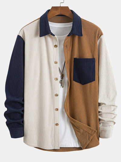 Corduroy Patchwork Shirt