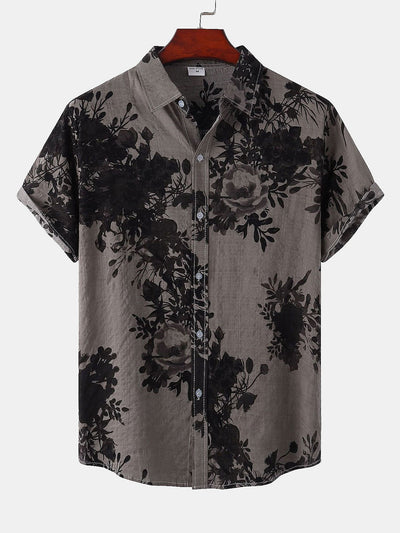 Ink Floral Print Shirt