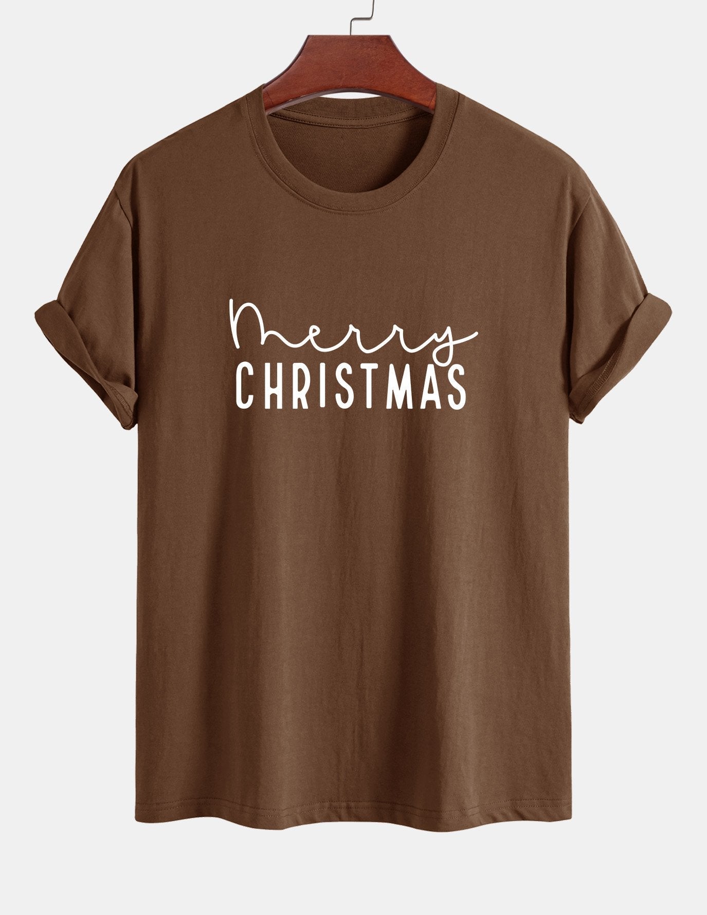 Regular Fit Christmas Print Cotton T-Shirt