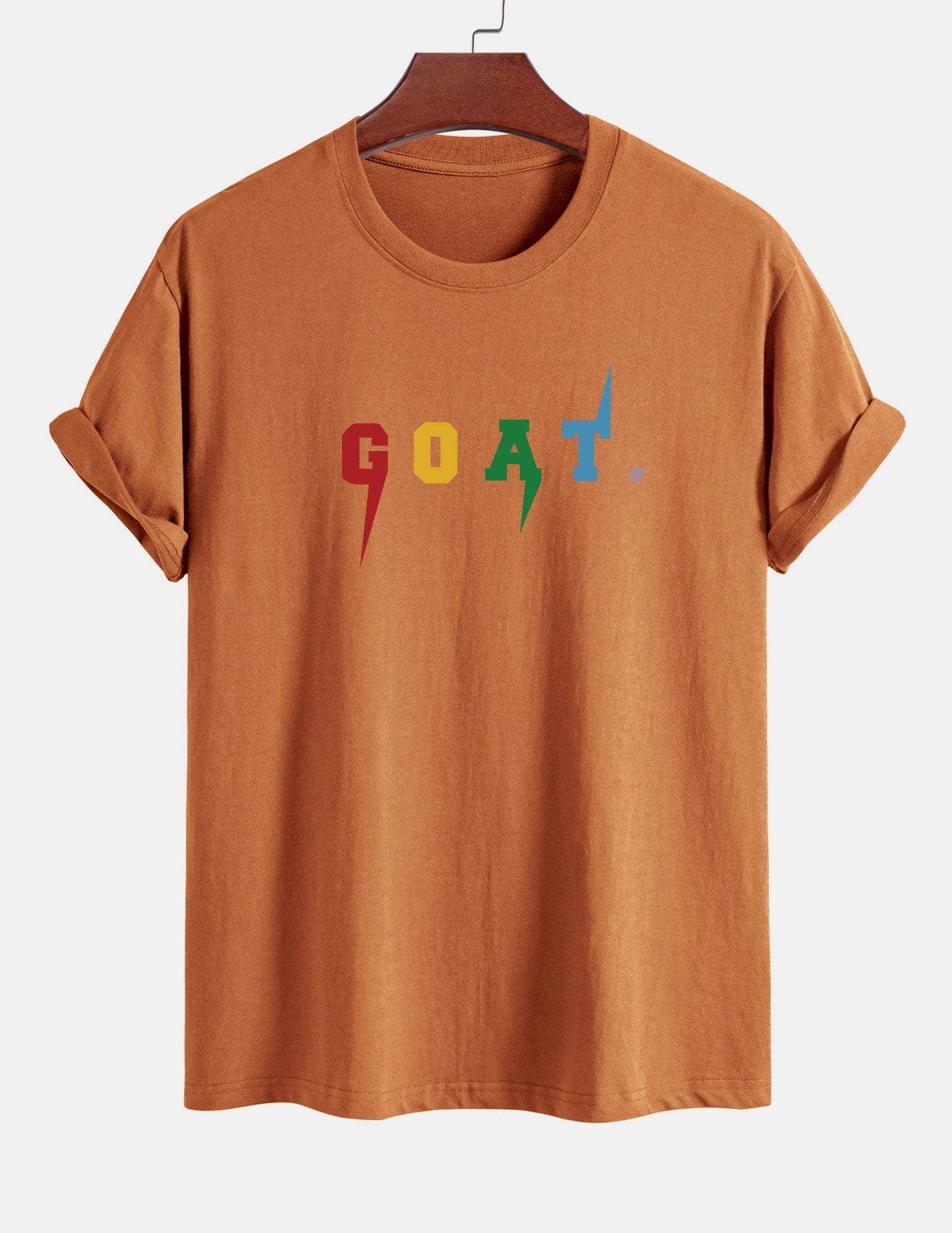 Regular Fit Goat Print Cotton T-Shirt