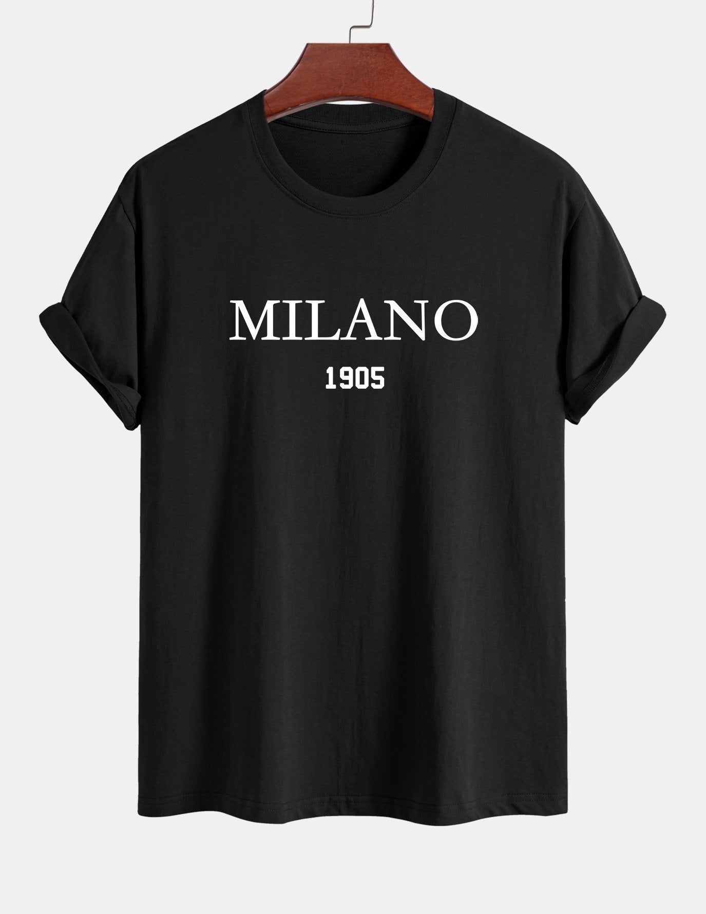 Regular Fit Milano Slogan Cotton T-Shirt