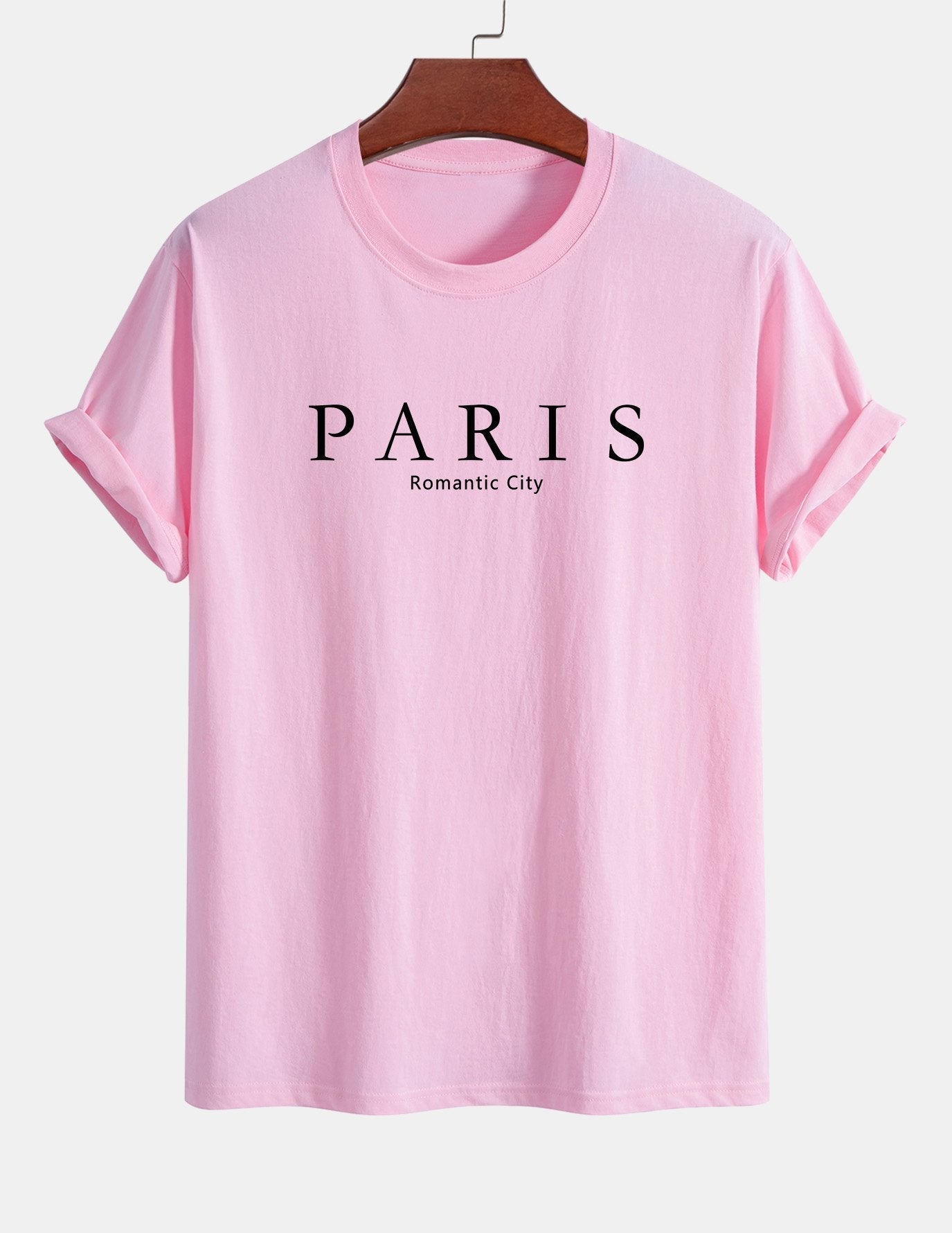 Regular Fit Paris Slogan Cotton T-Shirt