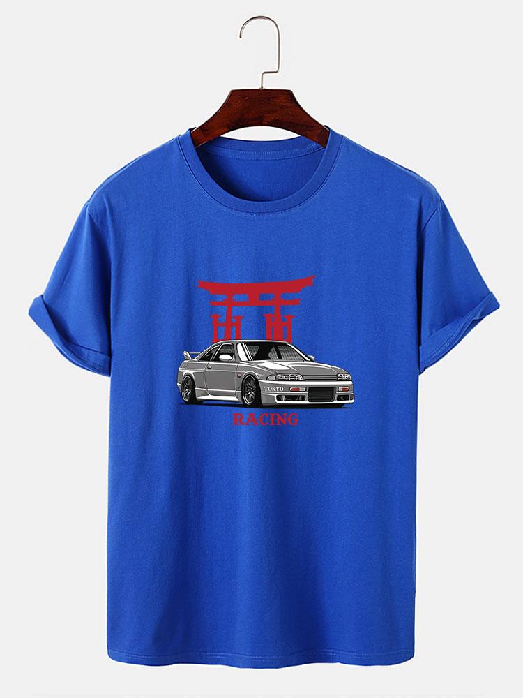 Japanese Shrine Car Print T-Shirt
