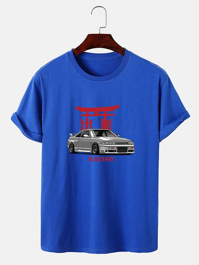 Japanese Shrine Car Print T-Shirt