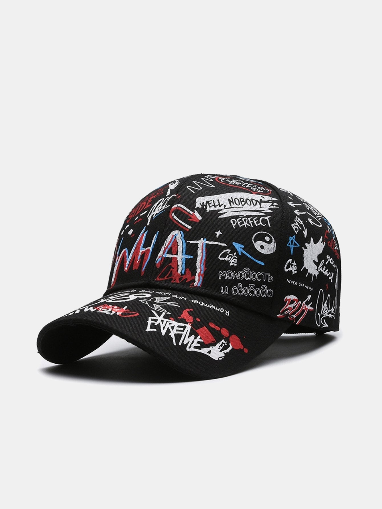 Hip Hop Graffiti Slogan Pattern Baseball Cap