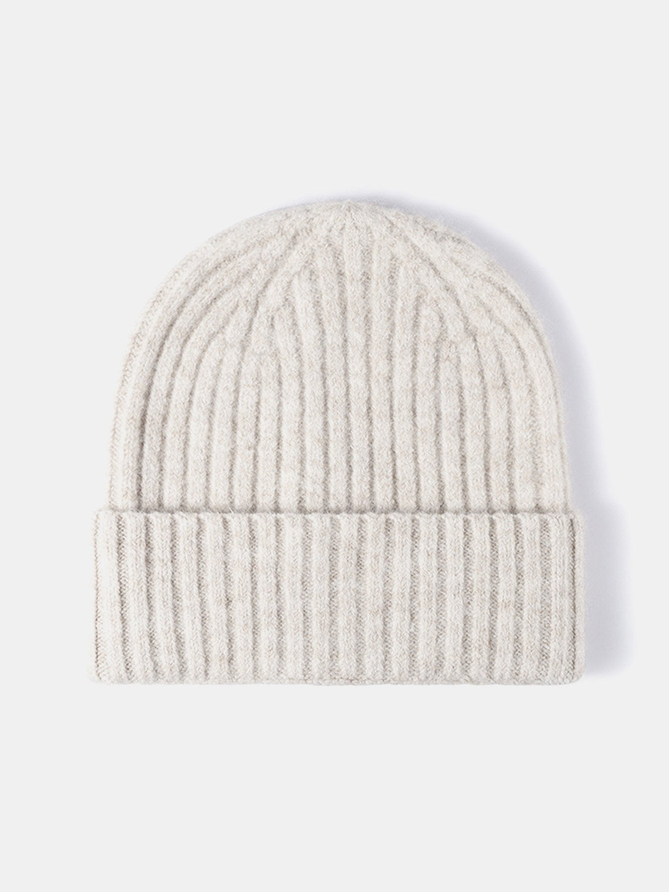 Faux Wool Warm Stripe Knit Beanie Hat