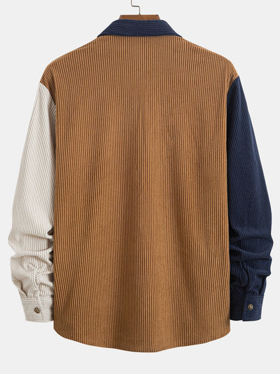 Corduroy Patchwork Shirt