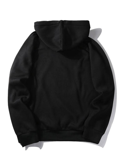 Bear In Leather Jacket Print Hoodie