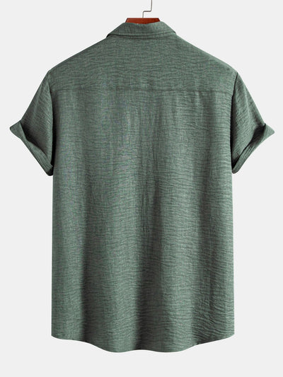Textured Button Up Shirt