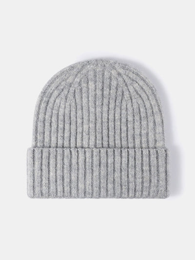 Faux Wool Warm Stripe Knit Beanie Hat