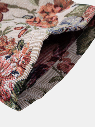 Floral Jacquard Cuban Shirt