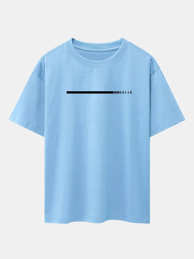 Dream Slogan Print Drop Shoulder Oversize T-Shirt