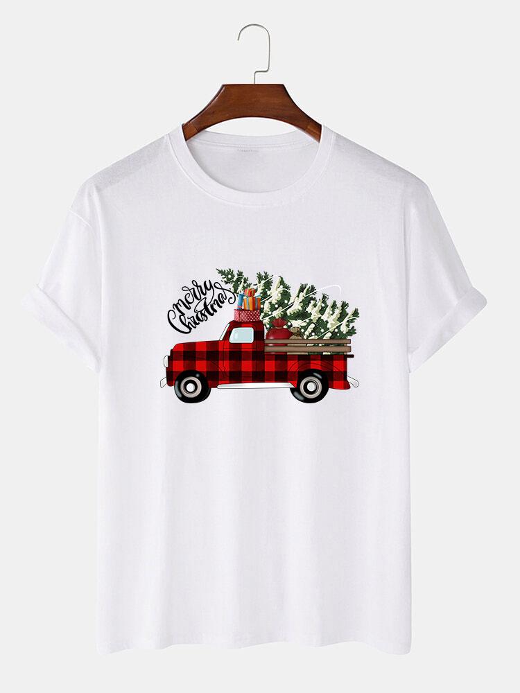 Christmas Truck Print T-Shirt