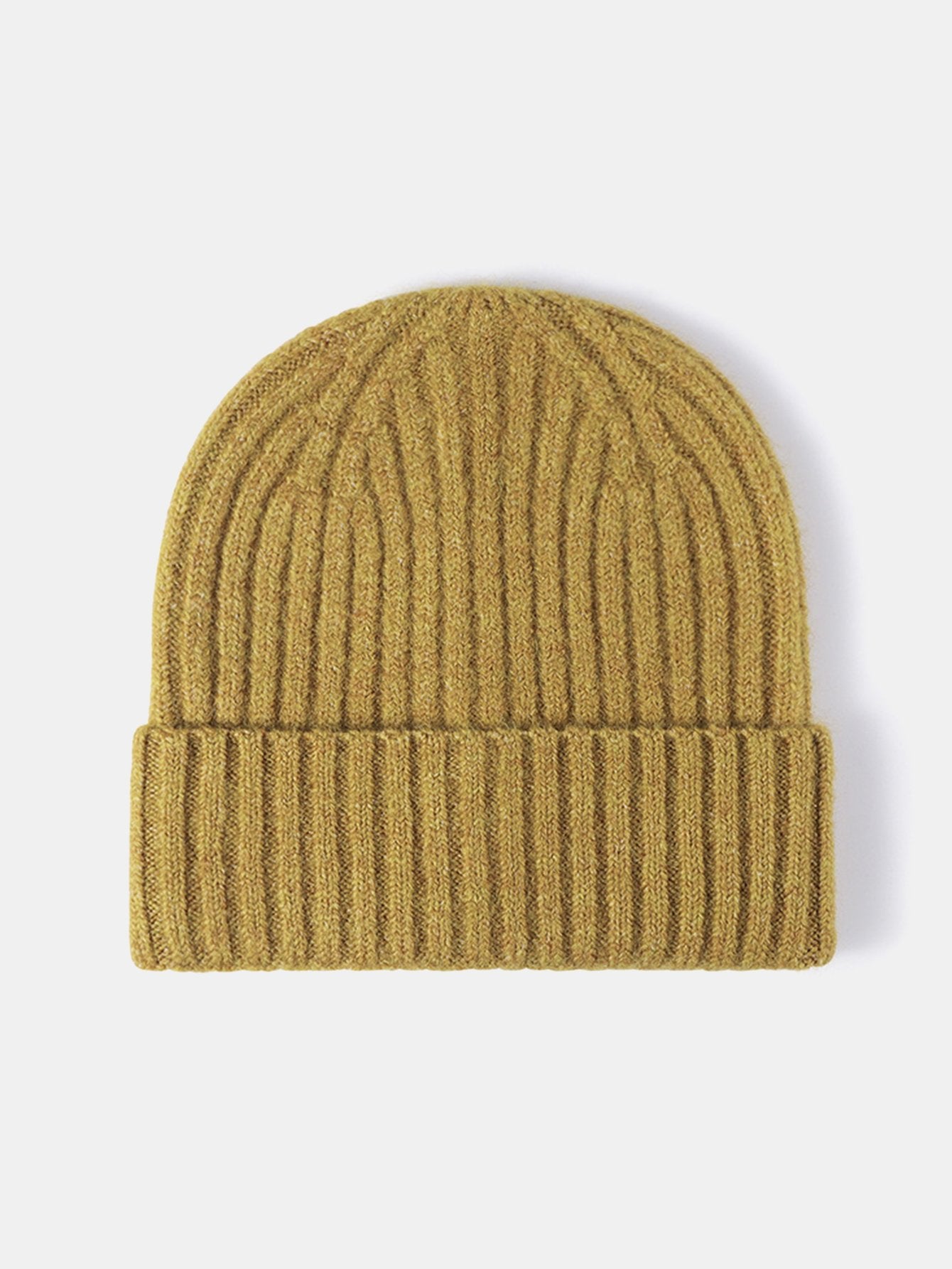 Faux Wool Warm Stripe Knit Beanie Hat