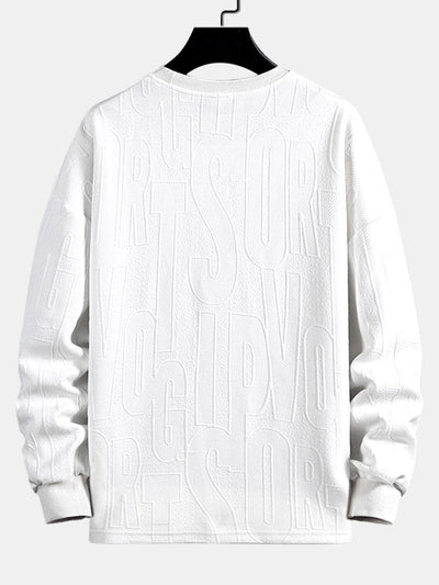 Long sleeve Fashion Letter Jacquard T-Shirt