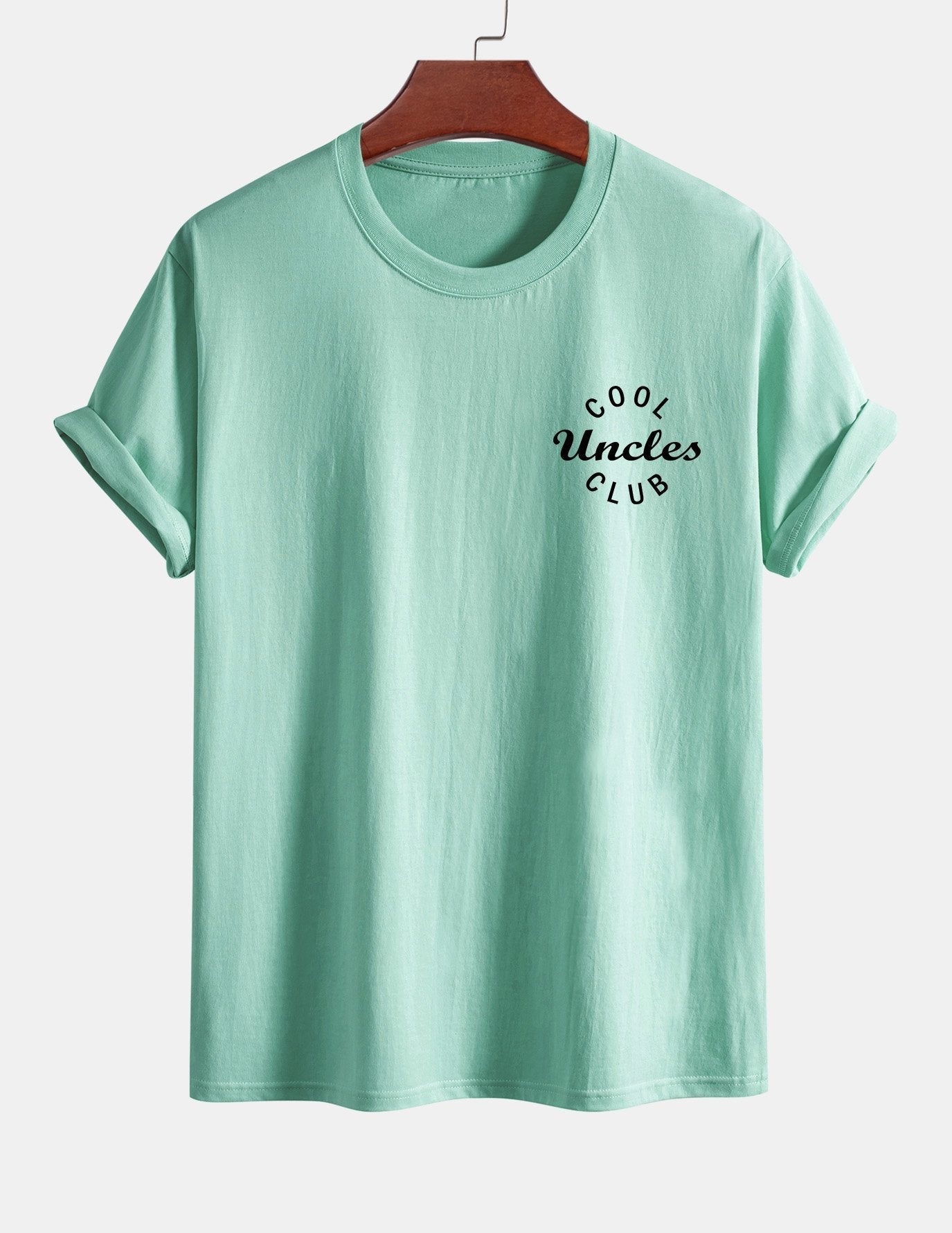Regular Fit Cool Uncles Club Print Cotton T-Shirt