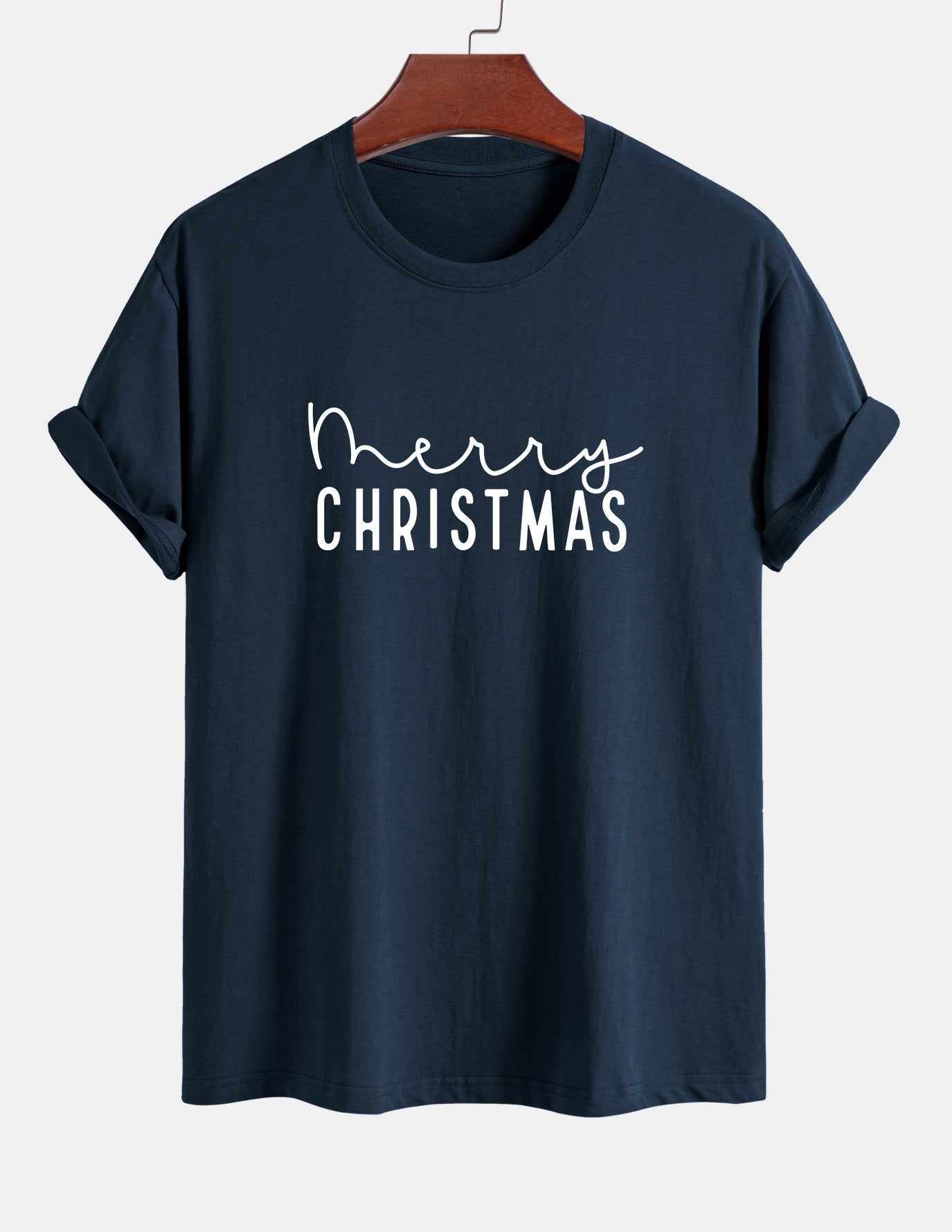 Regular Fit Christmas Print Cotton T-Shirt