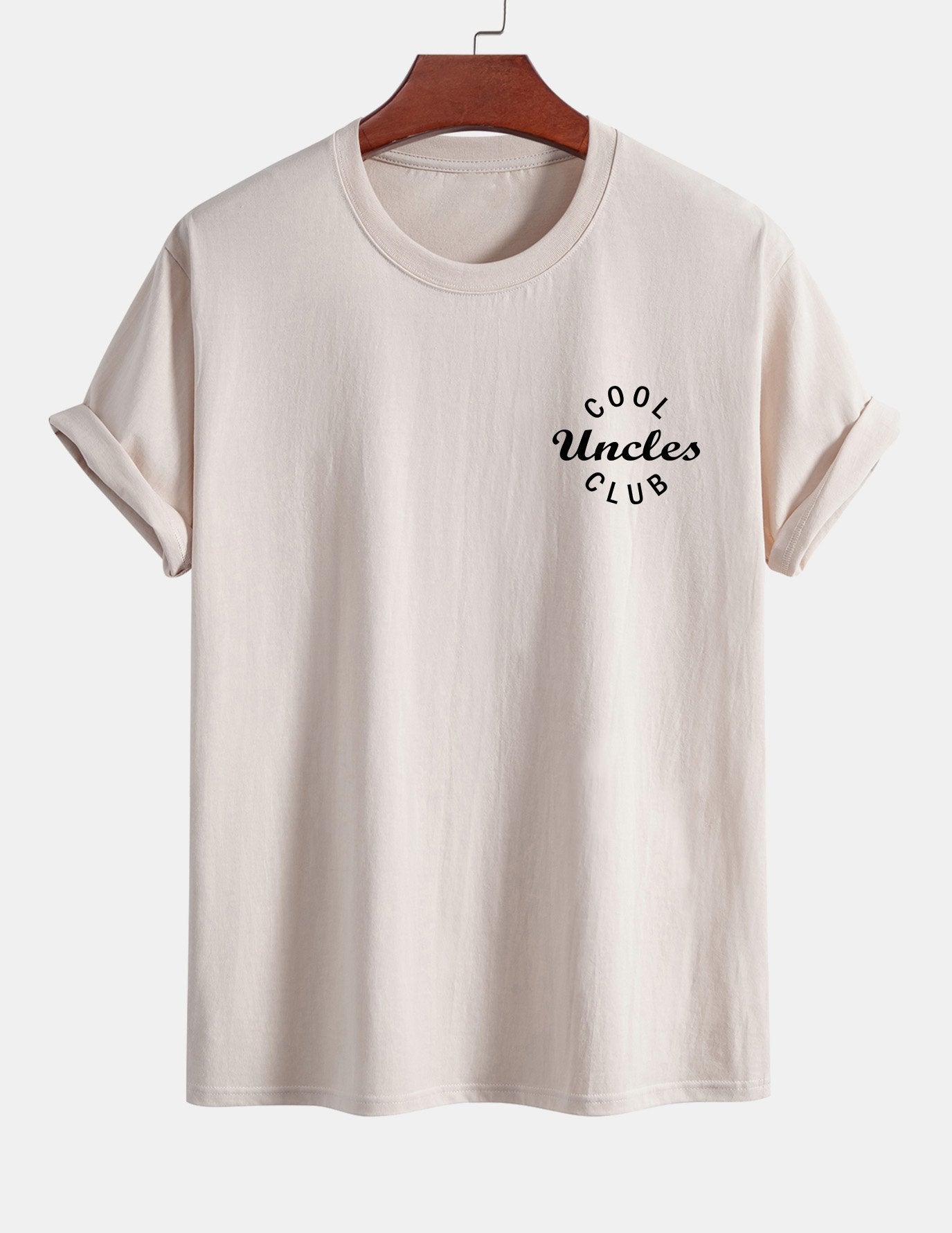 Regular Fit Cool Uncles Club Print Cotton T-Shirt