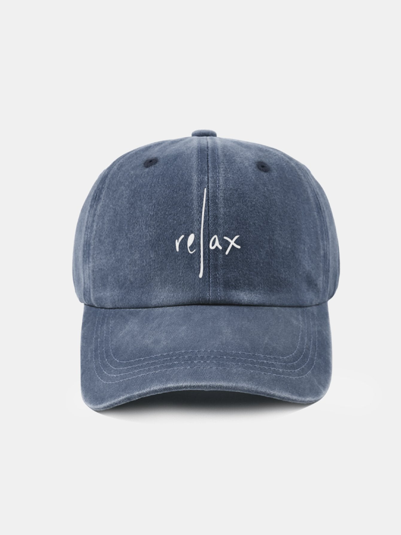 Relax Pattern Classic Retro Washed Distressed Cotton Baseball Cap