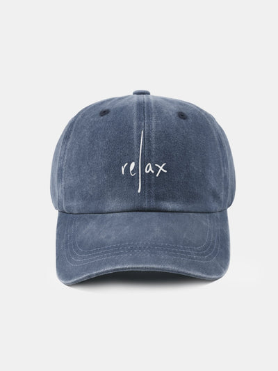Relax Pattern Classic Retro Washed Distressed Cotton Baseball Cap