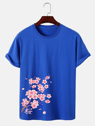 Cherry Blossoms Print T-Shirt