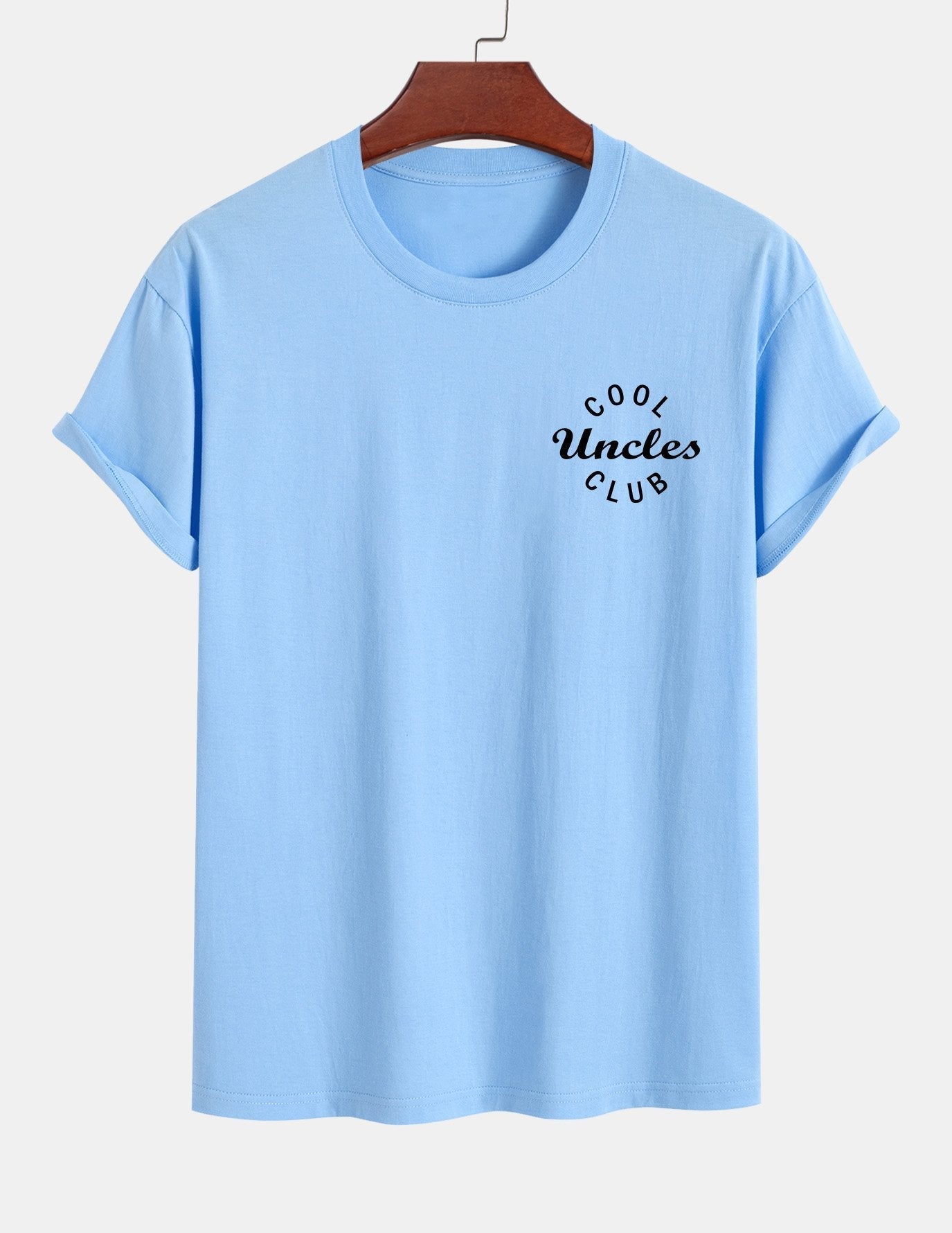 Regular Fit Cool Uncles Club Print Cotton T-Shirt