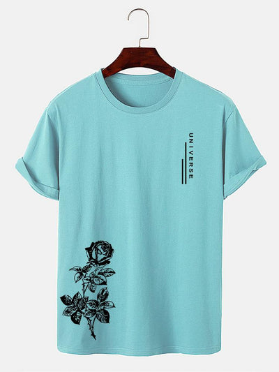 Rose Slogan Print T-Shirt