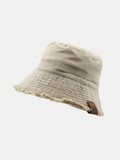 Double Side Reversible Distressed Bucket Hat