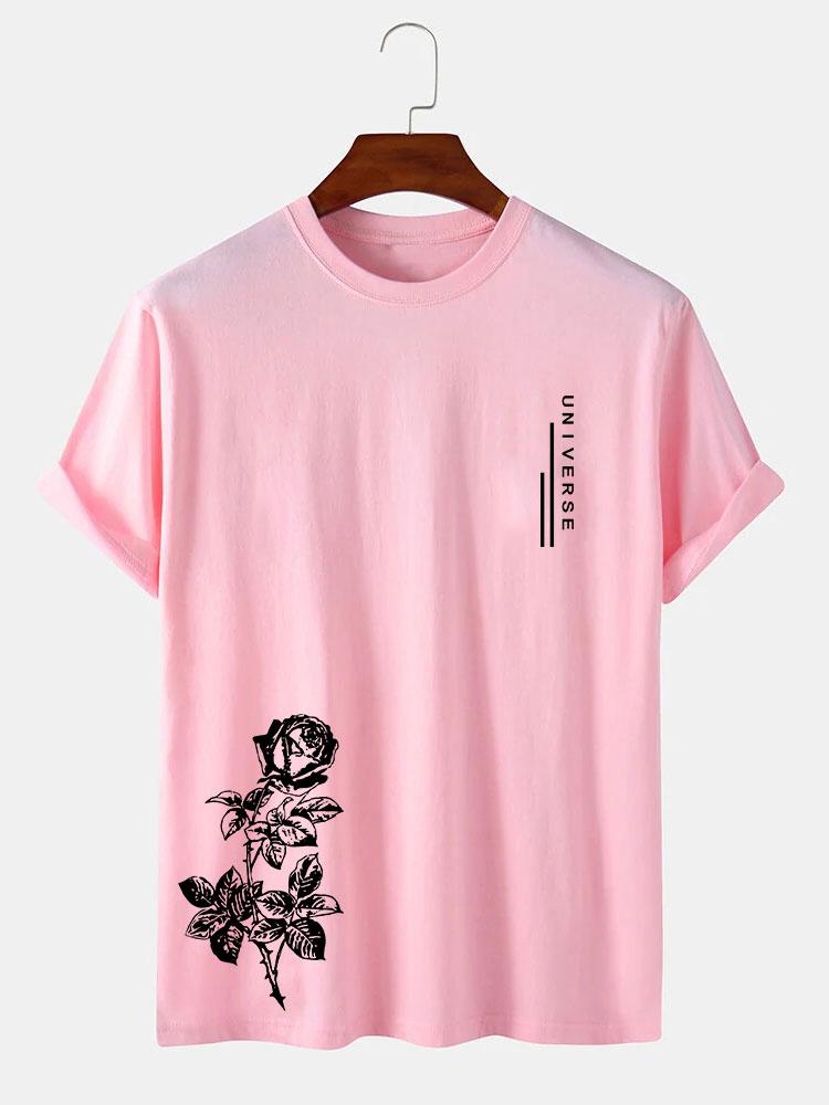 Rose Slogan Print T-Shirt