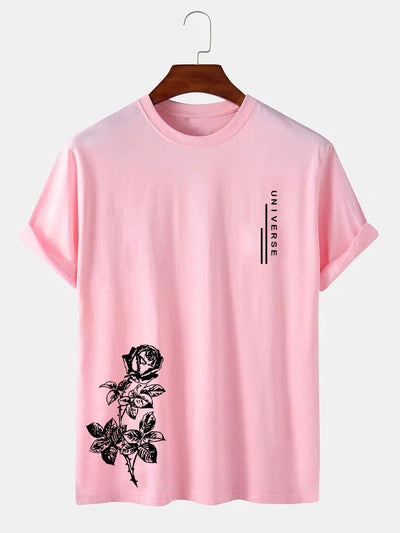 Rose Slogan Print T-Shirt