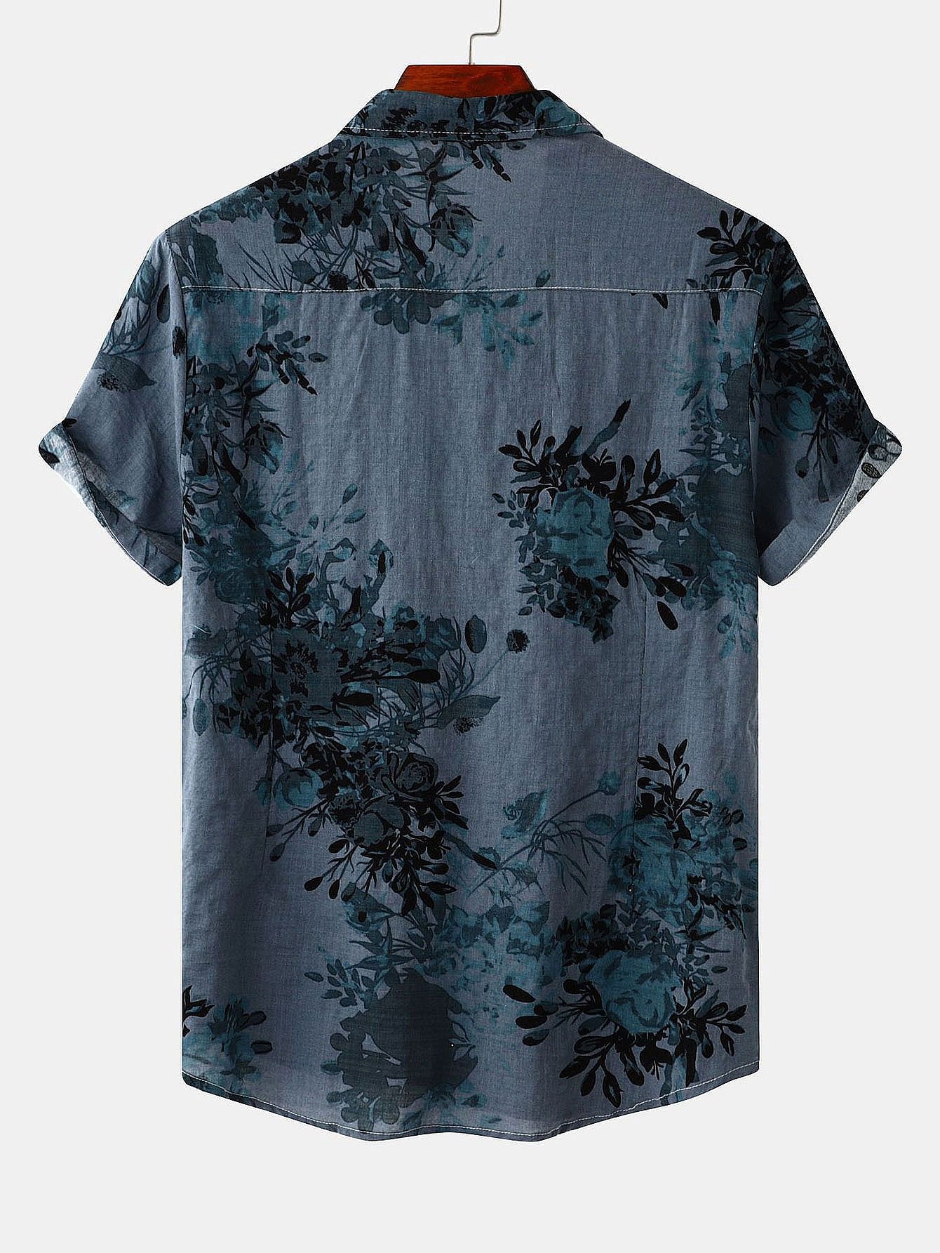 Ink Floral Print Shirt