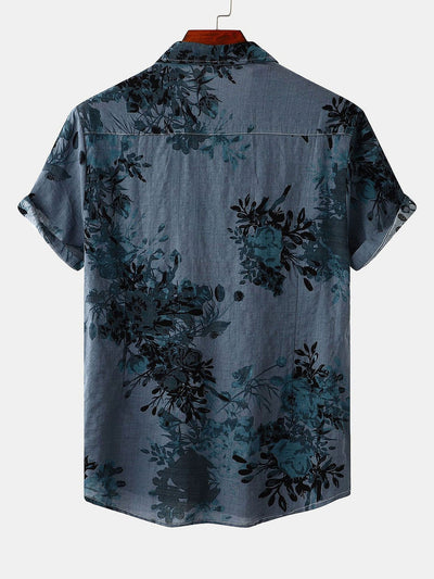 Ink Floral Print Shirt