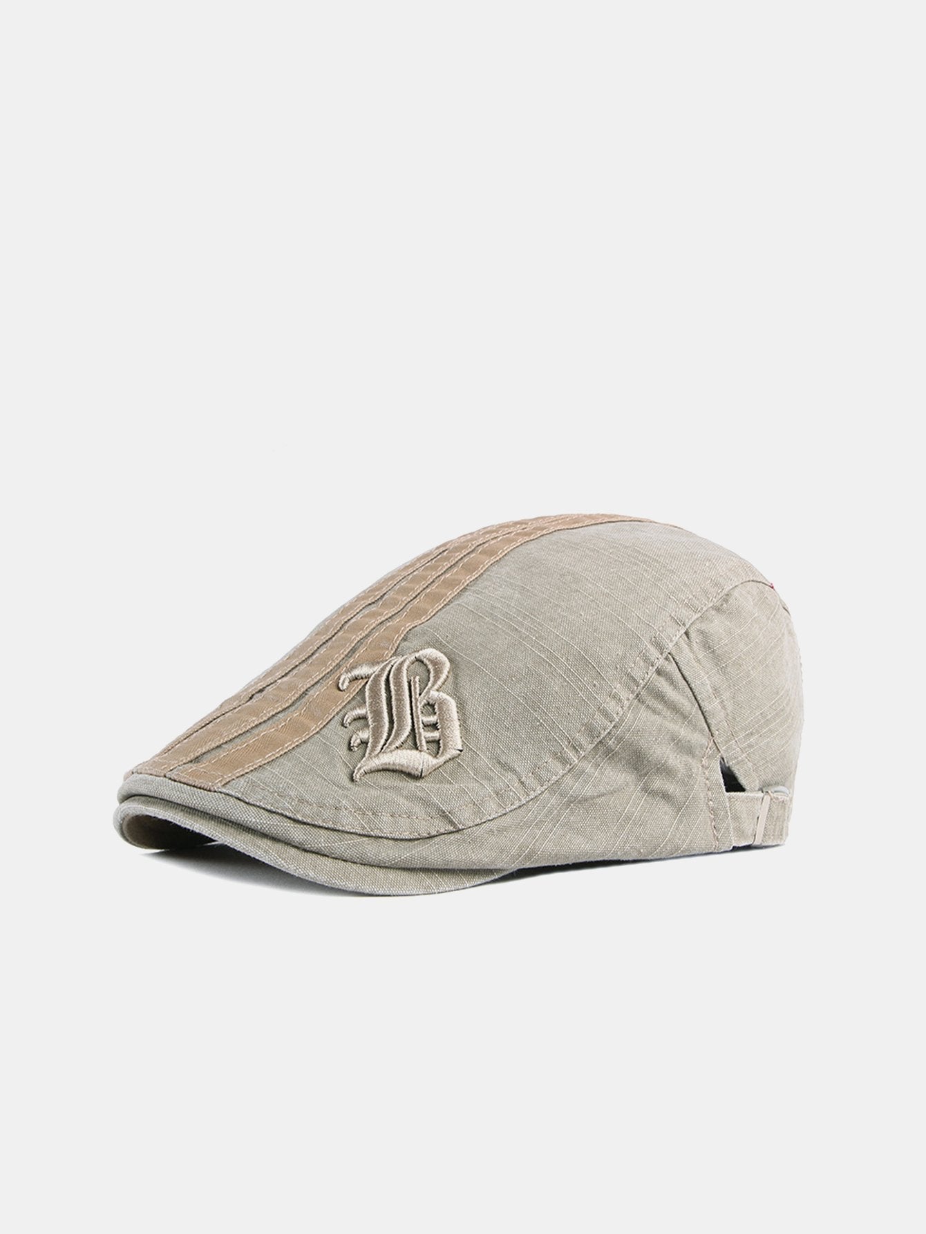 Retro Letter B Embroidery Cotton Beret Hat