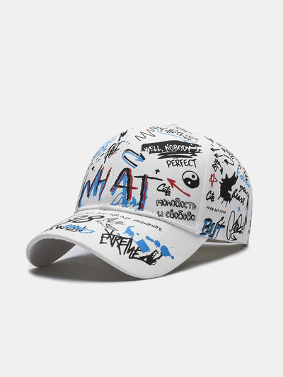 Hip Hop Graffiti Slogan Pattern Baseball Cap