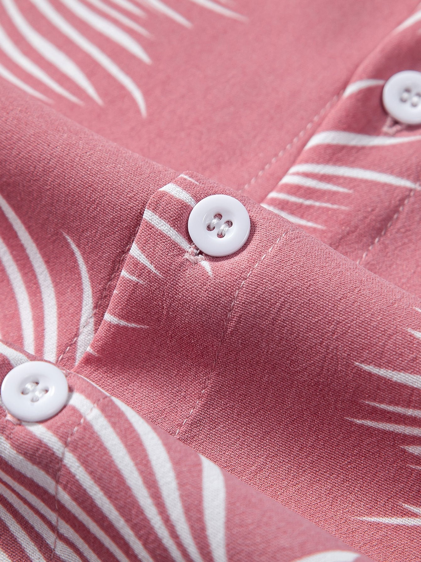 Leaf Print Button Up Shirt