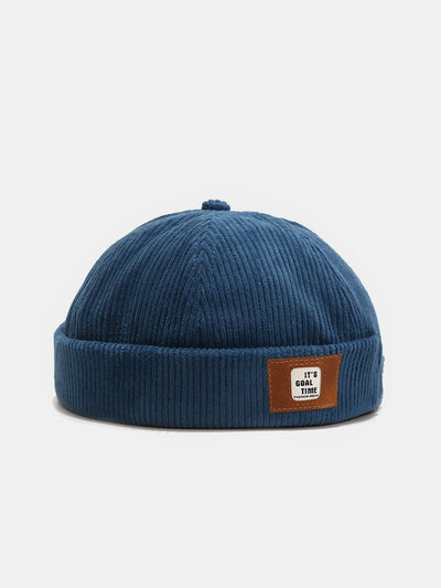 Japanese Harajuku Style Retro Corduroy Brimless Hat