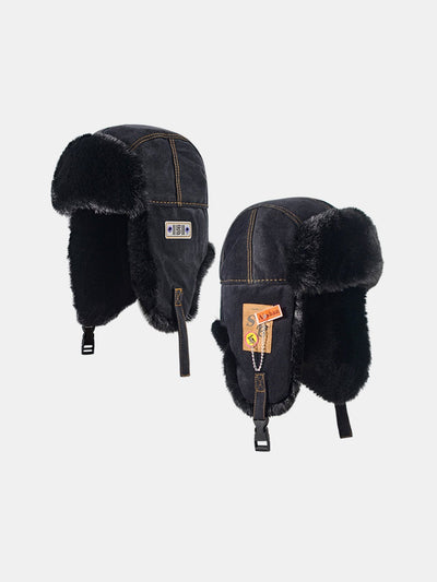Windproof Warm Earflaps Trooper Trapper Hat